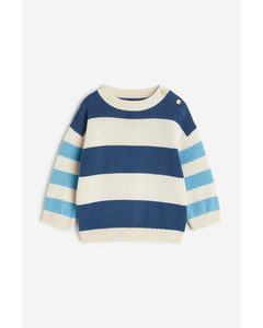 Knitted Jumper Blue/striped