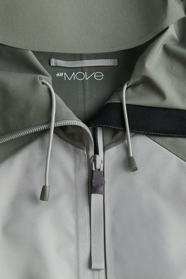H&M 3-lagige Skijacke aus StormMove™ Dunkles Khakigrün/Grau