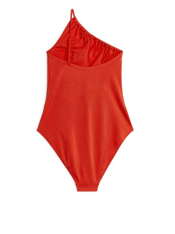 ARKET One-shoulder Swimsuit Red