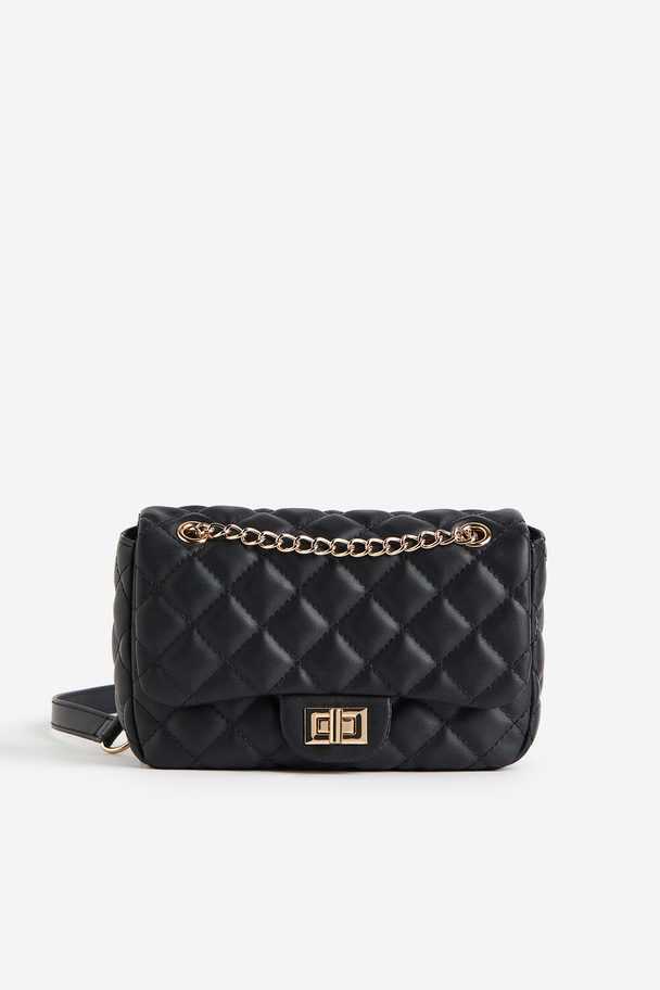 H&M Quilted Shoulder Bag Black