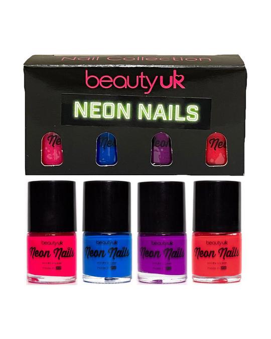 beautyuk Beauty Uk Neon Nail Polish Set 2 4x9ml