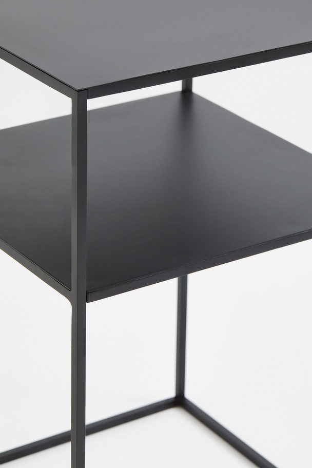 H&M HOME Square Metal Side Table Black