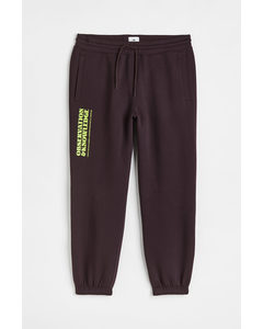 Relaxed Fit Sweatpants Dark Brown