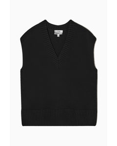 Pure Cashmere Vest Black