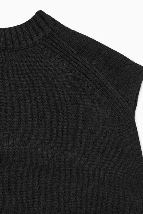 COS Pure Cashmere Vest Black