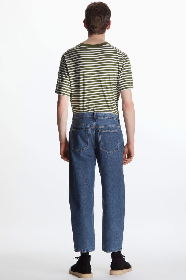 COS Relaxed-fit Barrel-leg Jeans Light Blue