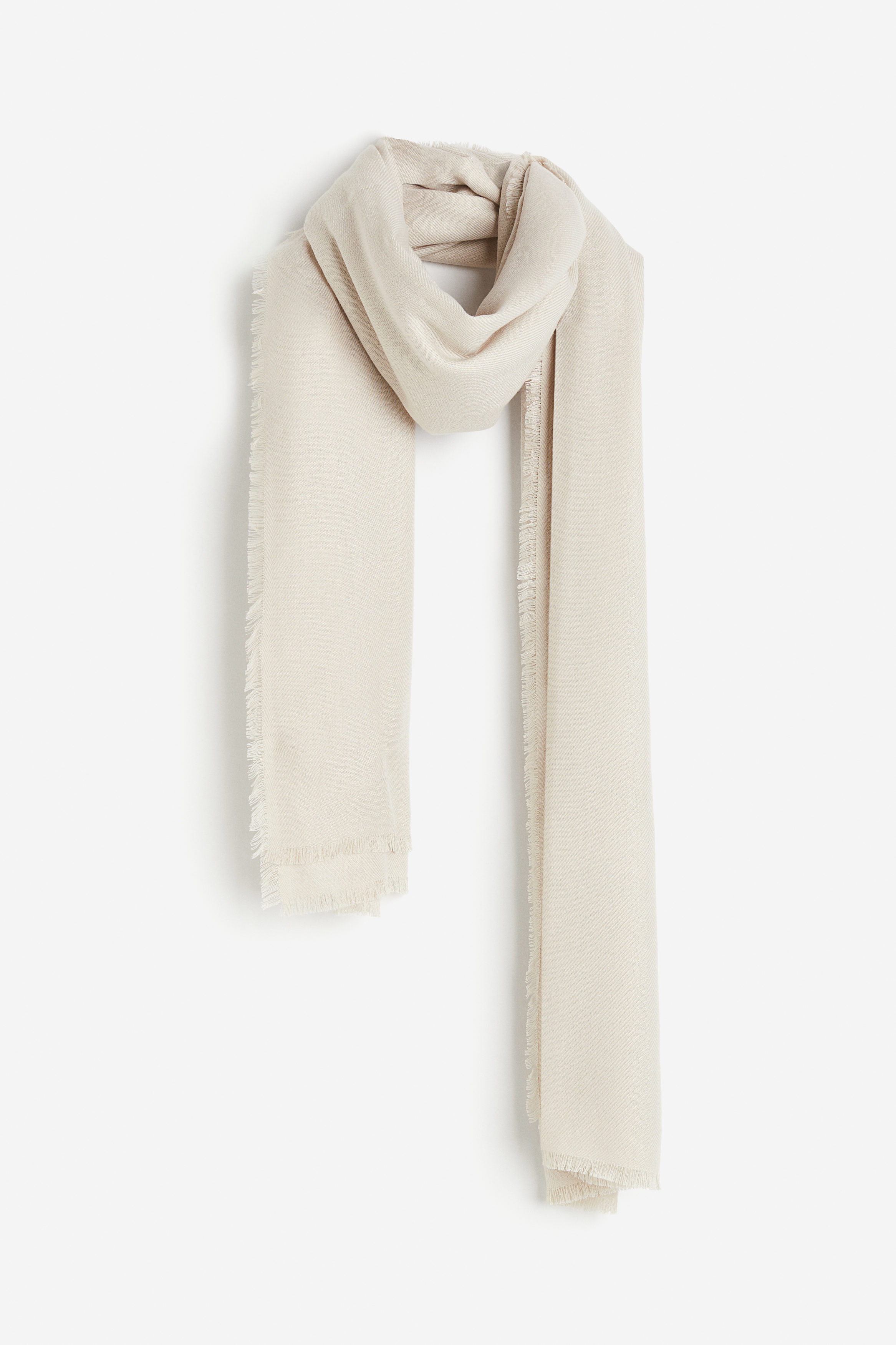 Billede af H&M Halstørklæde Gråbeige, Halstørklæder. Farve: Greige I størrelse 190x100 cm