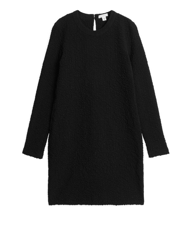 ARKET Katoenen Mini-jurk Zwart