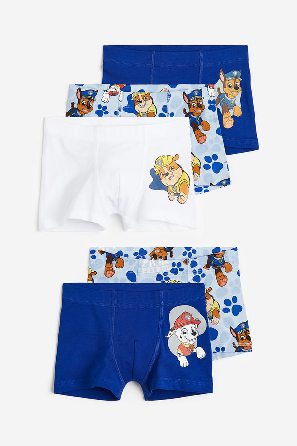 H&M 5-pack Boxer Shorts Blue/paw Patrol