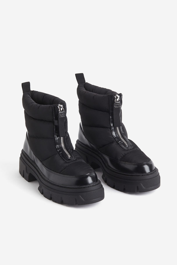 H&M Warm-lined Padded Boots Black