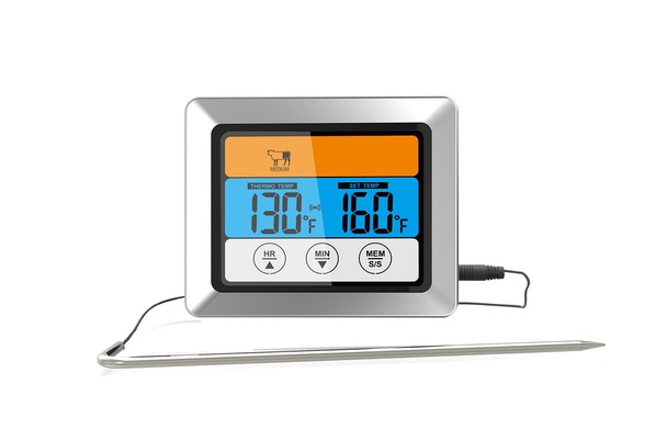 Dorre Meat Thermometer With Cord  Silver Color