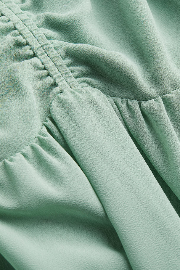 H&M Butterfly-sleeved Dress Mint Green