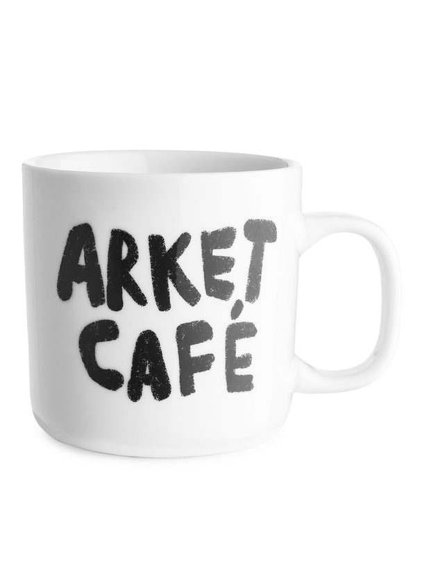 ARKET ARKET Café Tasse Weiß/Schwarz
