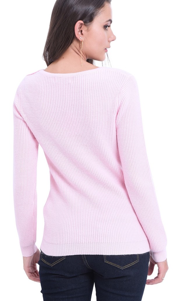 William de Faye V-neck Sweater With Buttons On Shoulders