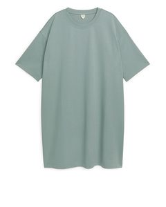 T-Shirt-Kleid aus Jersey Blassgrün