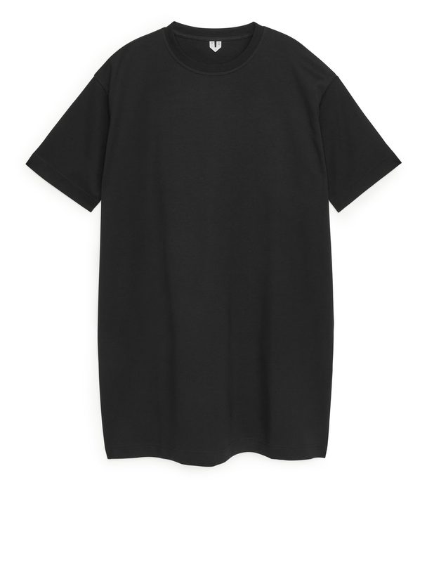 ARKET Jersey T-shirt Dress Black