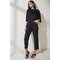 Cropped Lounge Pants Navy