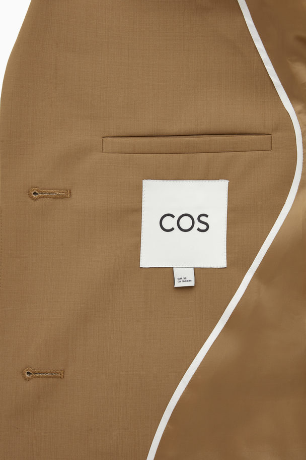 COS Relaxed-fit Wool Blazer Brown