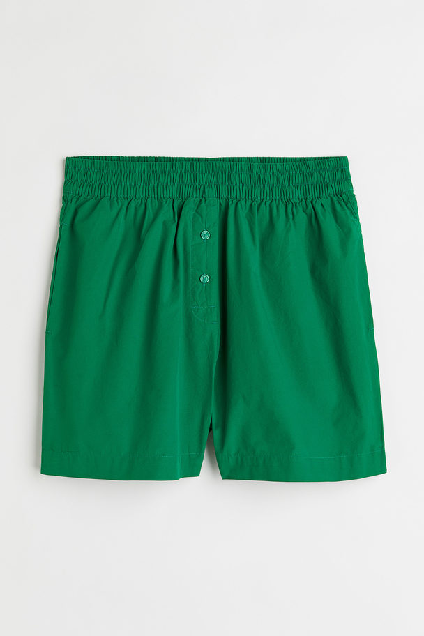H&M Shorts aus Baumwollpopeline Grün