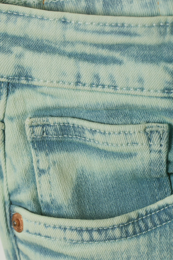 Monki Katsumi Uiteenlopende Jeans Met Lage Taille Acid Groen