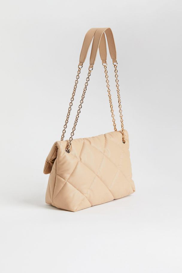 H&M Quilted Shoulder Bag Beige