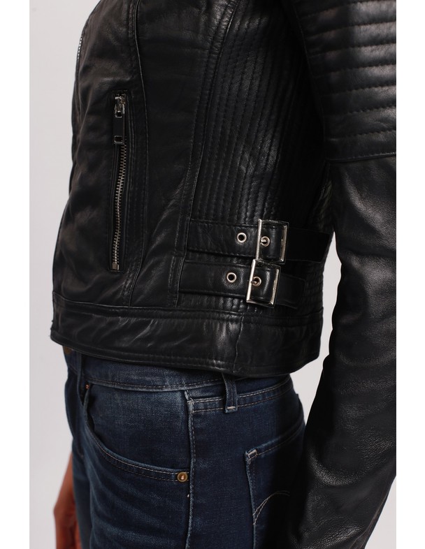Le Temps des Cerises Leather Jacket Lala