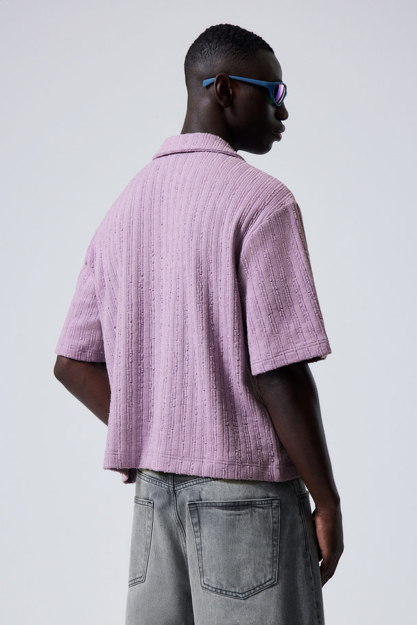 Weekday Boxy Structure Resort Shirt Lilac