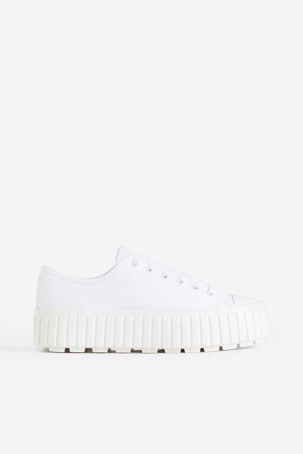 H&M Chunky Plateausneakers Hvid