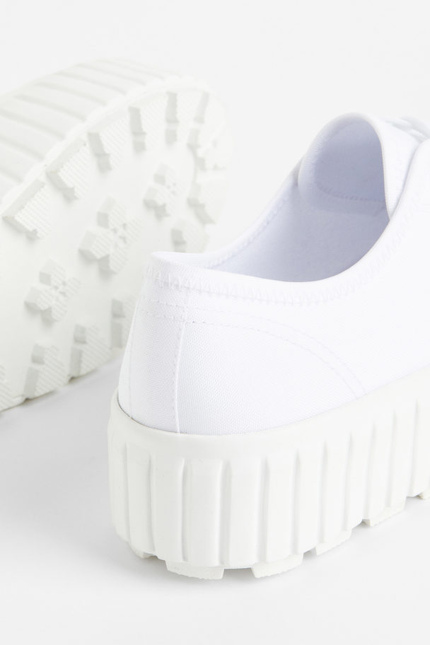 H&M Chunky Plateausneakers Wit