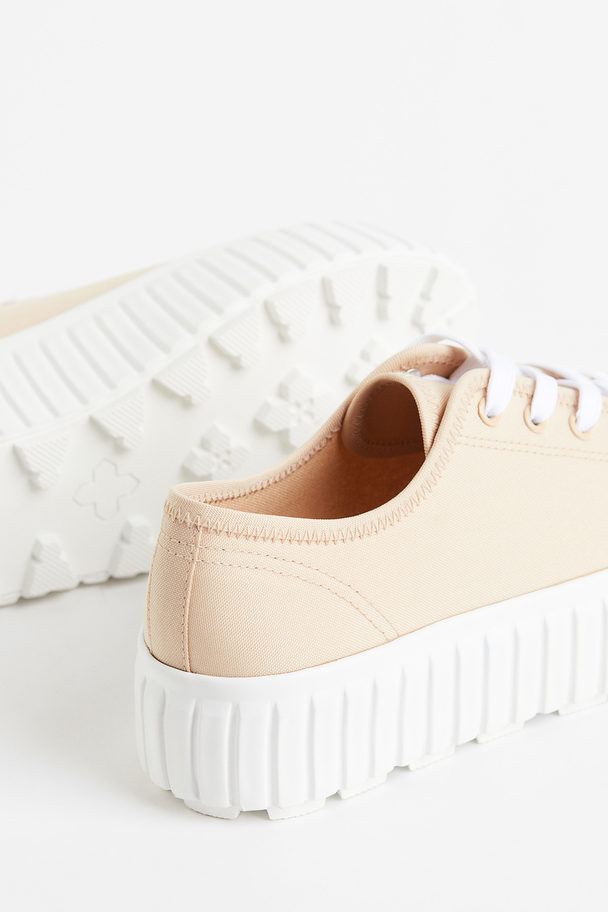 H&M Chunky Plateausneakers Lys Beige