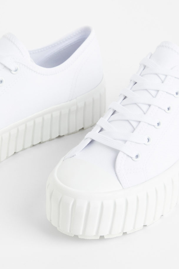 H&M Chunky Plateausneakers Wit