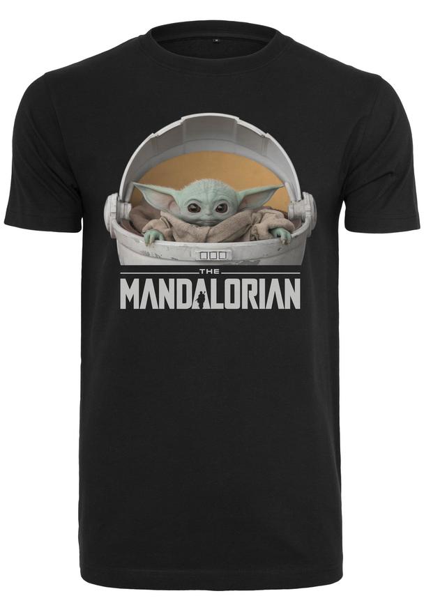 Merchcode Herren Baby Yoda Mandalorian Logo Tee