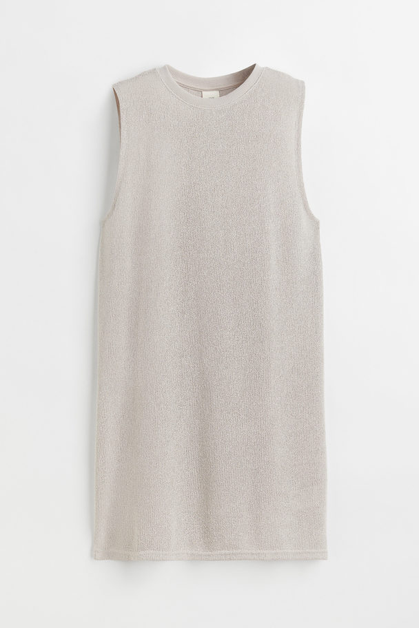 H&M Knitted Dress Dark Beige