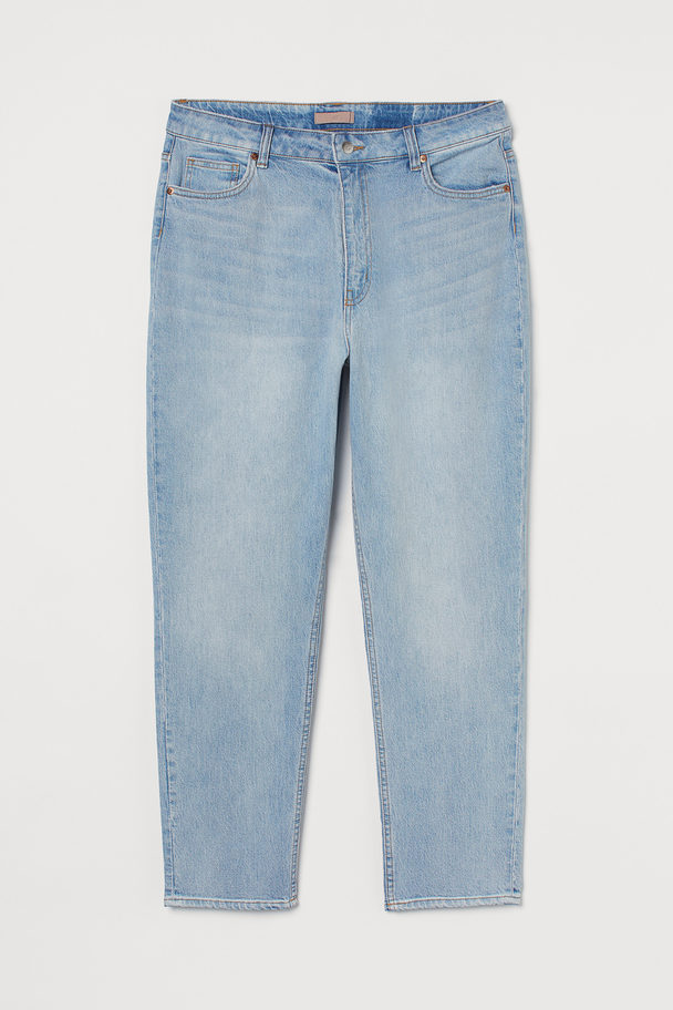 H&M H&amp;M+ Slim Mom High Ankle Jeans Hellblau