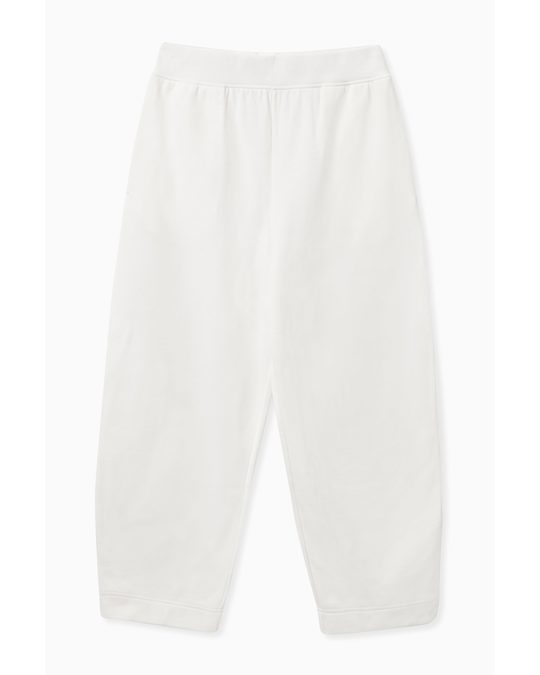 COS Elasticated Wide-leg Joggers White