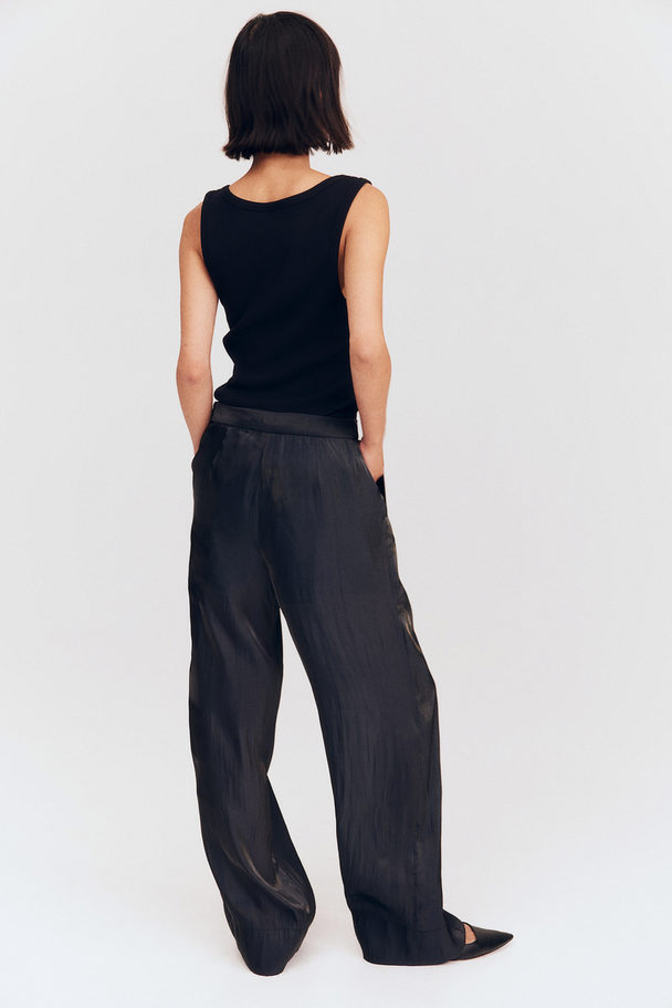 H&M Sheer Trousers Black