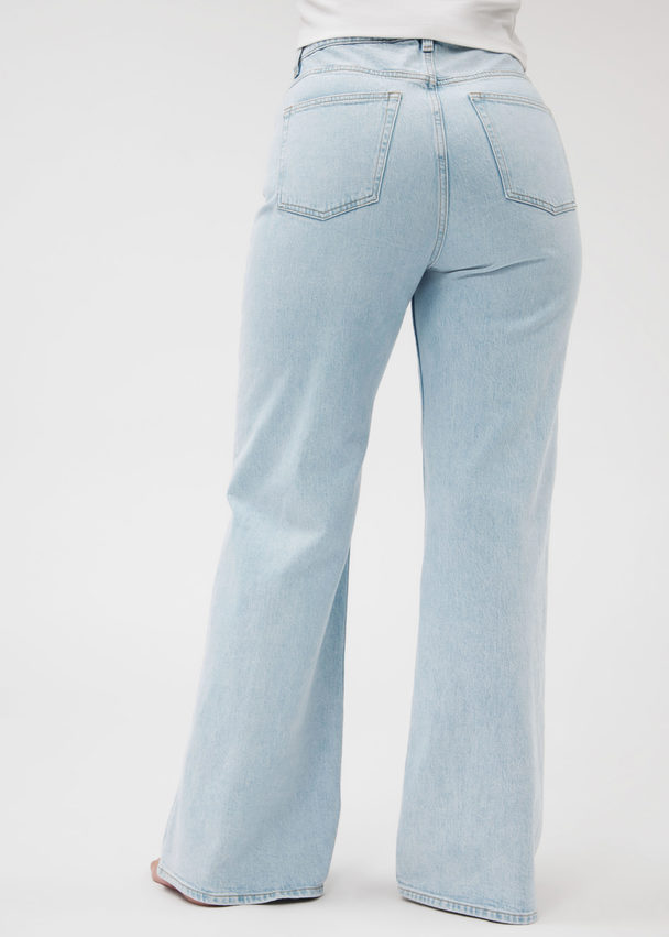 & Other Stories Jeans mit weitem Bein Hellblau