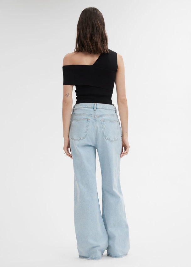 & Other Stories Jeans mit weitem Bein Hellblau