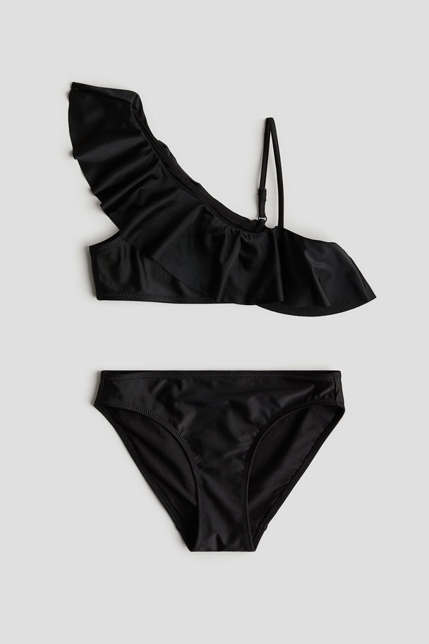 H&M One-shoulder Bikini Black