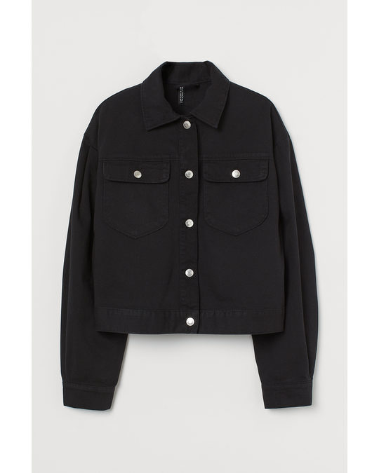 H&M Twill Jacket Black