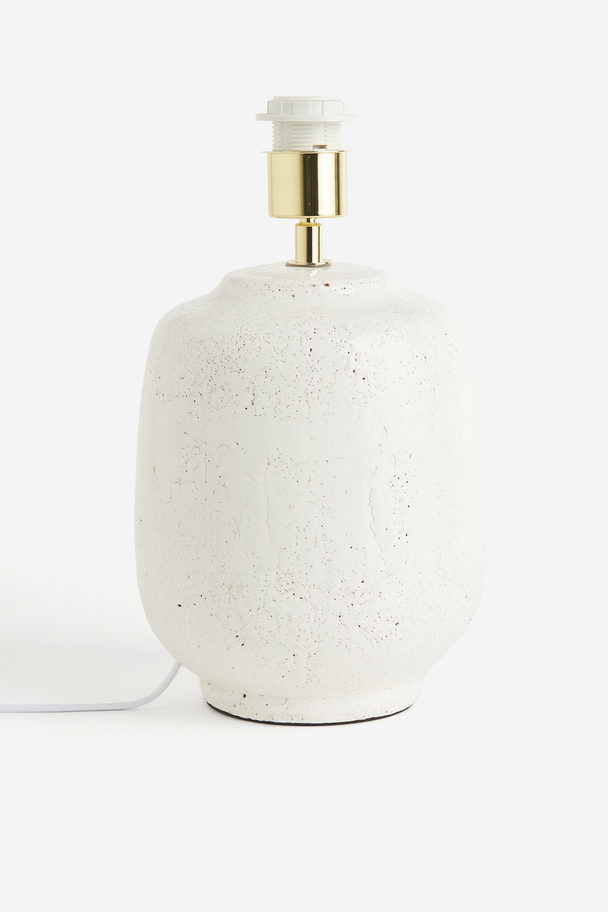 H&M HOME Glazed Ceramic Lamp Base White