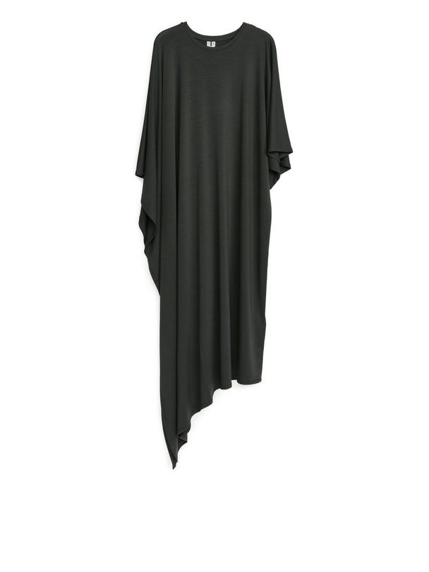 ARKET Asymmetric Dress Dark Grey