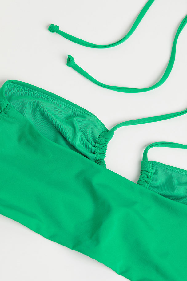 H&M Bandeau Bikini Top Green