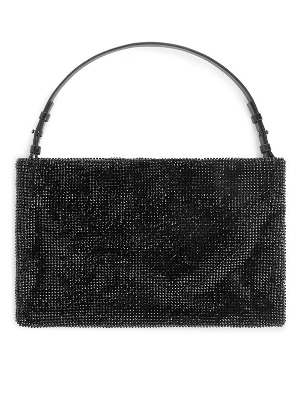 ARKET Rhinestone Shoulder Bag Black
