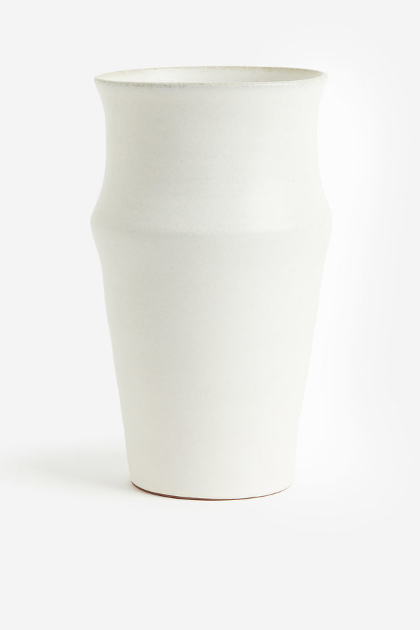 H&M HOME Høj Vase I Terrakotta Hvid