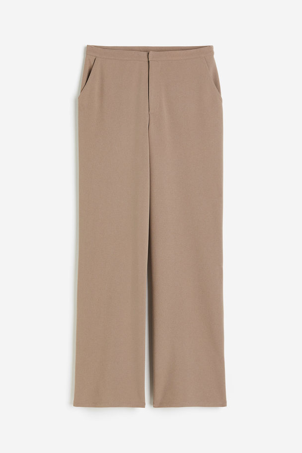 H&M Hose aus Crêpe-Jersey Beige