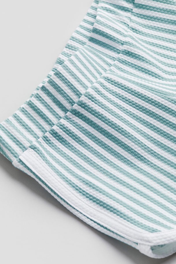 H&M Swimming Trunks Turquoise/striped