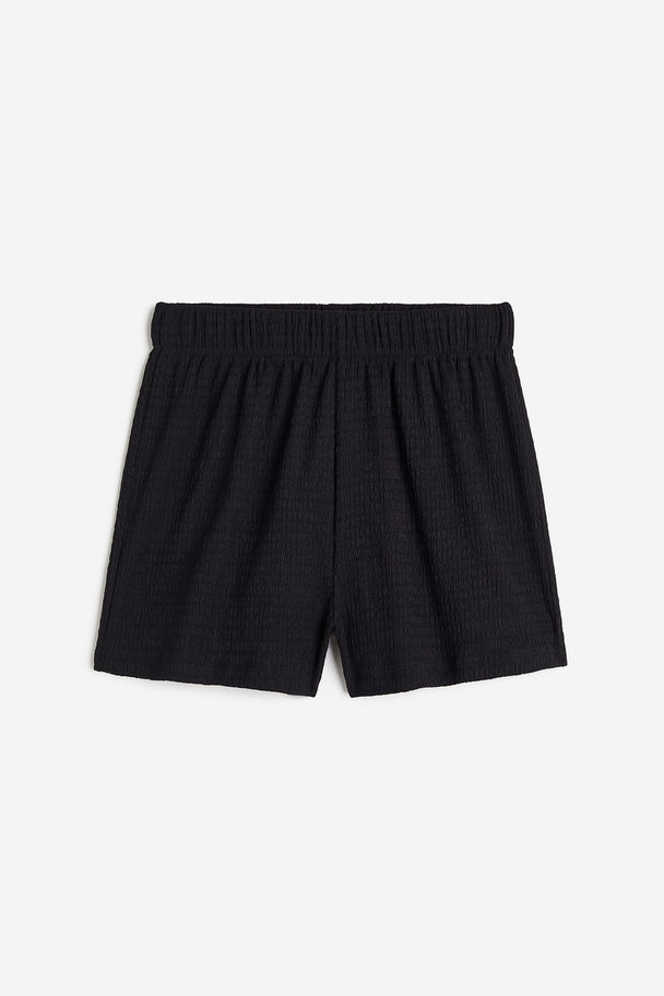 H&M Crêpe Shorts Black