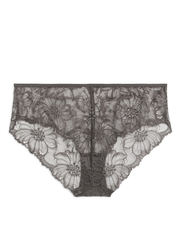 ARKET Lace Hipsters Grey