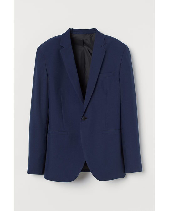 H&M Jacket Skinny Fit Dark Blue
